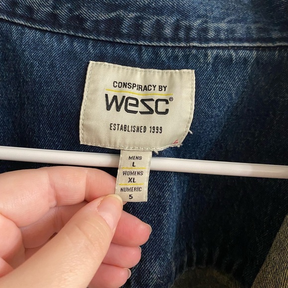 NWT WESC “Thrills” unisex denim jacket size XL - Picture 4 of 9